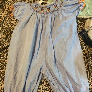 Lil cactus 2t blue and orange with birds! has only been worn once for pictures